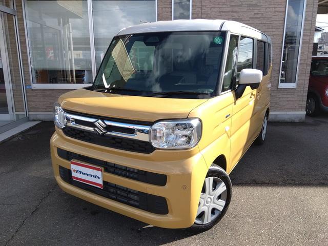 スペーシア ハイブリッドＸ　スズキセーフティプラスパッケージ　コーナーソナー　スマートキー×２　プッシュスタート　ＬＥＤライト　クルーズコントロール　Ｗシートヒーター　Ｗパワースライドドア　後席オットマン　サーキュレーター（2枚目）