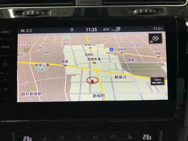 ゴルフＧＴＩ ダイナミック　レザーＰＫＧ（レザーシート／パワーシート／シートヒーター）純正９インチナビ　フルセグＴＶ　Ｂカメラ　ＣＤ　ＤＶＤ　ＢＴオーディオ　ＵＳＢ　アップルカープレイ　追従クルコン　純正１８ＡＷ　ＥＴＣ（3枚目）