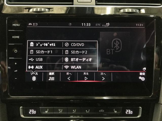 ゴルフＧＴＩ ダイナミック　レザーＰＫＧ（レザーシート／パワーシート／シートヒーター）純正９インチナビ　フルセグＴＶ　Ｂカメラ　ＣＤ　ＤＶＤ　ＢＴオーディオ　ＵＳＢ　アップルカープレイ　追従クルコン　純正１８ＡＷ　ＥＴＣ（20枚目）