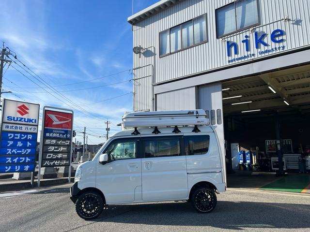 エブリイワゴン ＰＺターボ　禁煙　ワンオーナー車　ルーフテント　サイドオーニング　ＭＬＪアルミ　ＴＯＹＯオプカンＲＴ　ショートバンパー＆ガードガードバー　ナビ　バックカメラ　ＥＴＣ　前後ドライブレコーダ　グー保証３年走行無制限付（6枚目）