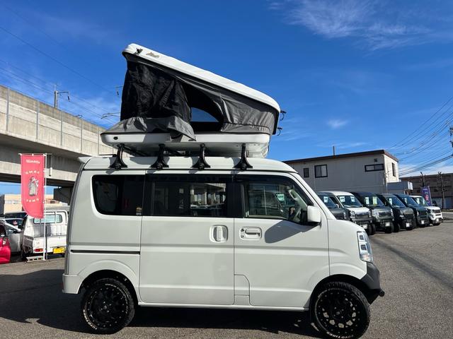 エブリイワゴン ＰＺターボ　禁煙　ワンオーナー車　ルーフテント　サイドオーニング　ＭＬＪアルミ　ＴＯＹＯオプカンＲＴ　ショートバンパー＆ガードガードバー　ナビ　バックカメラ　ＥＴＣ　前後ドライブレコーダ　グー保証３年走行無制限付（7枚目）