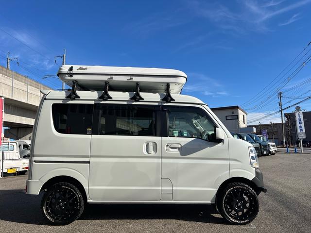エブリイワゴン ＰＺターボ　禁煙　ワンオーナー車　ルーフテント　サイドオーニング　ＭＬＪアルミ　ＴＯＹＯオプカンＲＴ　ショートバンパー＆ガードガードバー　ナビ　バックカメラ　ＥＴＣ　前後ドライブレコーダ　グー保証３年走行無制限付（8枚目）