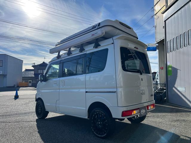 エブリイワゴン ＰＺターボ　禁煙　ワンオーナー車　ルーフテント　サイドオーニング　ＭＬＪアルミ　ＴＯＹＯオプカンＲＴ　ショートバンパー＆ガードガードバー　ナビ　バックカメラ　ＥＴＣ　前後ドライブレコーダ　グー保証３年走行無制限付（10枚目）