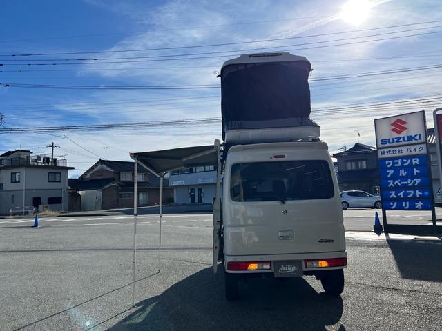 エブリイワゴン ＰＺターボ　禁煙　ワンオーナー車　ルーフテント　サイドオーニング　ＭＬＪアルミ　ＴＯＹＯオプカンＲＴ　ショートバンパー＆ガードガードバー　ナビ　バックカメラ　ＥＴＣ　前後ドライブレコーダ　グー保証３年走行無制限付（11枚目）