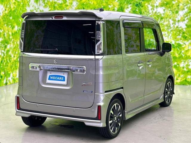 スペーシアカスタム 4WDハイブリッドXSターボ 新品タイヤ/純正 8インチ SDナビ/衝突安全装置/両側電動スライドドア/シートヒーター 前席/全方位モニター用カメラ/車線逸脱防止支援システム/シート ハーフレザー ターボ 衝突被害軽減システム(3枚目)