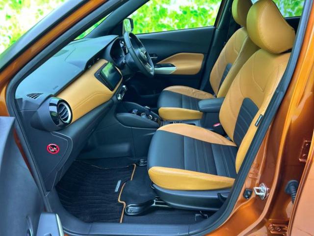 キックス Xツートーンインテリアエディション 保証書/純正 9インチ SDナビ/インテリジェントルームミラー/衝突安全装置/シートヒーター/アラウンドビューモニター/車線逸脱防止支援システム/シート 合皮/プロパイロット 衝突被害軽減システム(6枚目)