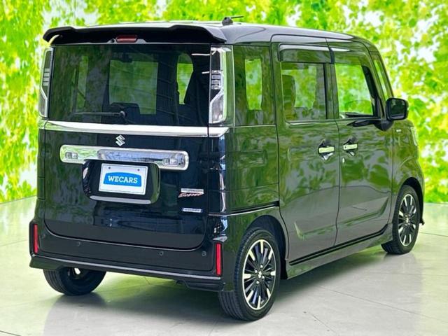 スペーシアカスタム ハイブリッドＸＳ　新品タイヤ／保証書／社外　ＳＤナビ／衝突安全装置／両側電動スライドドア／シートヒーター　運転席／車線逸脱防止支援システム／シート　ハーフレザー／ドライブレコーダー　前後／ヘッドランプ　ＬＥＤ　ドラレコ（3枚目）