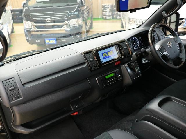 スーパーGL ダークプライムII 艶消しBLACKEDTION/フロントバンパー/TYPE2ベッド/LEDテールランプ/DELF04 16インチAW/オープンカントリータイヤ/7インチナビ/LEDウインカーバルブ/LEDポジション(14枚目)