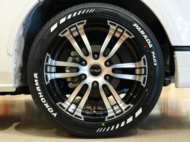 GL FLEX Ver.5 内装架装/デルフ0218inchAW/パラダタイヤ 18inch/フロントリップ/オーバーフェンダー/7インチナビ/フリップダウンモニター/インテリアパネル/黒革調シートカバー(20枚目)