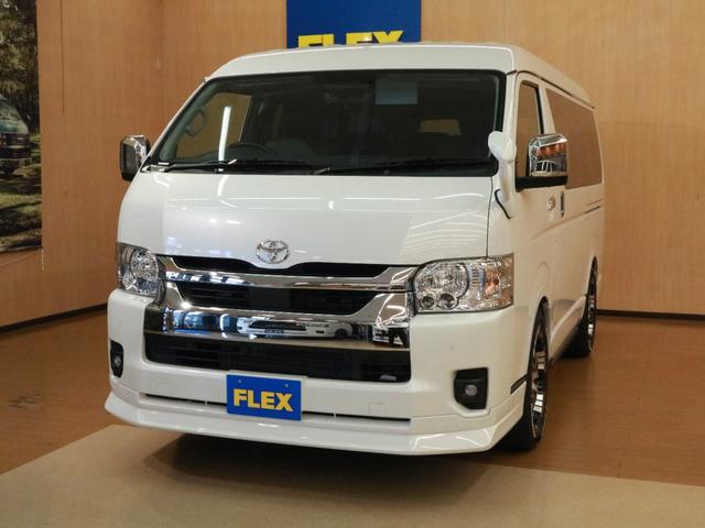 GL FLEX Ver.5 内装架装/デルフ0218inchAW/パラダタイヤ 18inch/フロントリップ/オーバーフェンダー/7インチナビ/フリップダウンモニター/インテリアパネル/黒革調シートカバー(61枚目)
