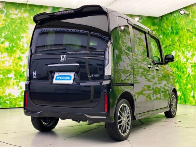 N-BOXカスタム 4WDターボ 新品タイヤ/保証書/両側電動スライドドア/シートヒーター/車線逸脱防止支援システム/シート ハーフレザー/ヘッドランプ LED/EBD付ABS/横滑り防止装置/アイドリングストップ LEDヘッドランプ(3枚目)