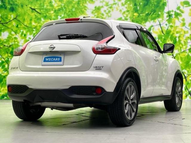 ジューク 4WD16GT FOUR 純正 SDナビ/エマージェンシーブレーキ/車線逸脱防止支援システム/ドライブレコーダー 純正/Bluetooth接続/ETC/EBD付ABS/横滑り防止装置/バックモニター/フルセグTV/DVD(3枚目)