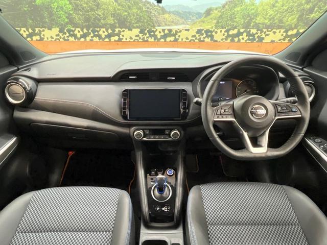 キックス X 純正SDナビ 全周囲カメラ セーフティアシスト プロパイロット 禁煙車 ハーフレザーシート シートヒーター デジタルルームミラー ドラレコ コーナーセンサー スマートキー LEDヘッド ルーフレール(2枚目)