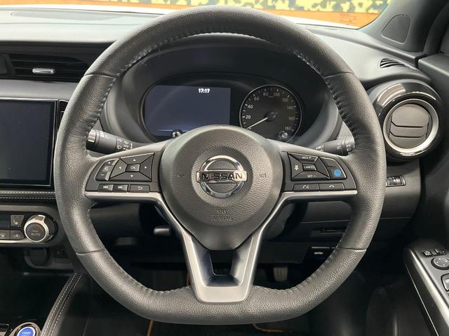 キックス X 純正SDナビ 全周囲カメラ セーフティアシスト プロパイロット 禁煙車 ハーフレザーシート シートヒーター デジタルルームミラー ドラレコ コーナーセンサー スマートキー LEDヘッド ルーフレール(11枚目)