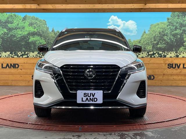 キックス X 純正SDナビ 全周囲カメラ セーフティアシスト プロパイロット 禁煙車 ハーフレザーシート シートヒーター デジタルルームミラー ドラレコ コーナーセンサー スマートキー LEDヘッド ルーフレール(14枚目)