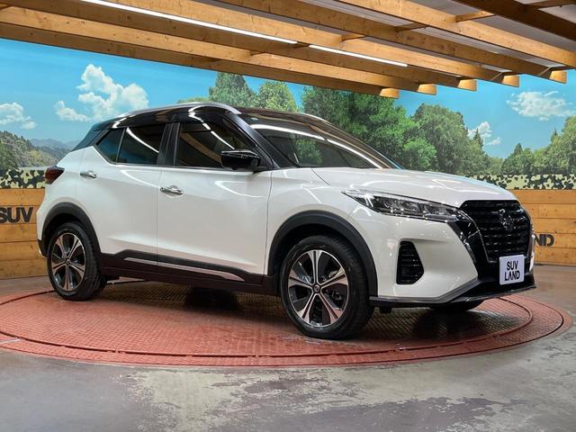 キックス X 純正SDナビ 全周囲カメラ セーフティアシスト プロパイロット 禁煙車 ハーフレザーシート シートヒーター デジタルルームミラー ドラレコ コーナーセンサー スマートキー LEDヘッド ルーフレール(16枚目)