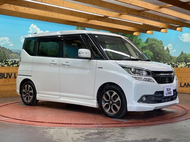 ソリオバンディット ハイブリッドMV 電動スライド SDナビ バックカメラ 禁煙車 運転席シートヒーター スマートキー LEDヘッド ETC オートライト オートエアコン 15AW Bluetooth再生 フルセグ 革巻きステアリング(16枚目)