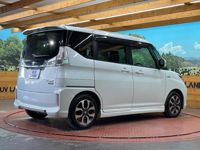 ソリオバンディット ハイブリッドMV 電動スライド SDナビ バックカメラ 禁煙車 運転席シートヒーター スマートキー LEDヘッド ETC オートライト オートエアコン 15AW Bluetooth再生 フルセグ 革巻きステアリング(17枚目)