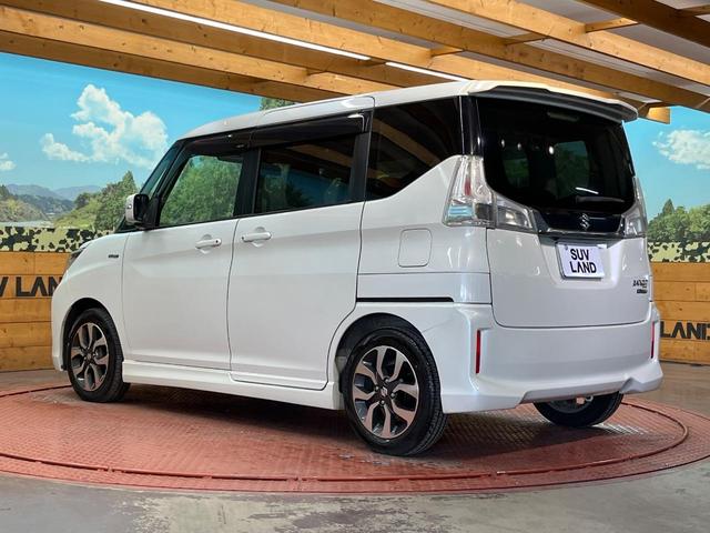 ソリオバンディット ハイブリッドMV 電動スライド SDナビ バックカメラ 禁煙車 運転席シートヒーター スマートキー LEDヘッド ETC オートライト オートエアコン 15AW Bluetooth再生 フルセグ 革巻きステアリング(25枚目)