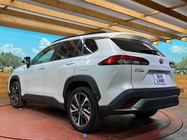 カローラクロス ハイブリッド Z 4WD パノラマルーフ 純正9型ナビ 全周囲カメラ 寒冷地仕様 AC100V電源 トヨタセーフティセンス レーダークルーズ 禁煙車 パワーバックドア ハーフレザーシート 運転席パワーシート ETC(26枚目)