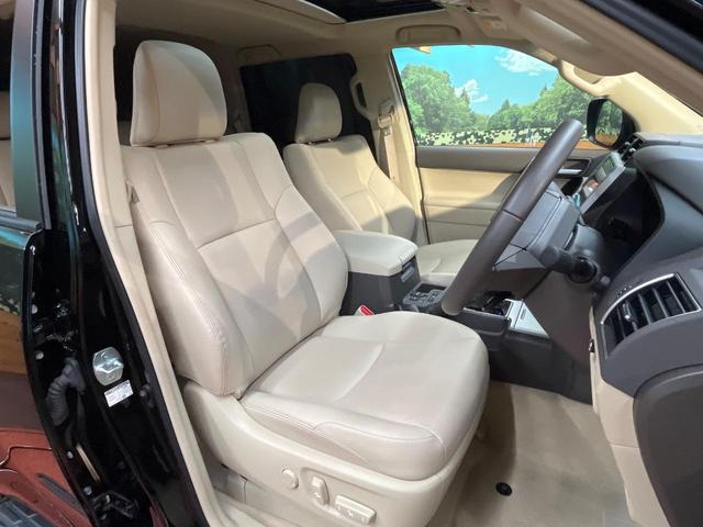 ランドクルーザープラド TX Lパッケージ 4WD 7人乗り サンルーフ 9型BIGX バックカメラ ベージュ革シート ルーフレール 純正19インチアルミ ETC 禁煙車 LEDヘッド オートライト クリアランスソナー レーダークルーズ(8枚目)