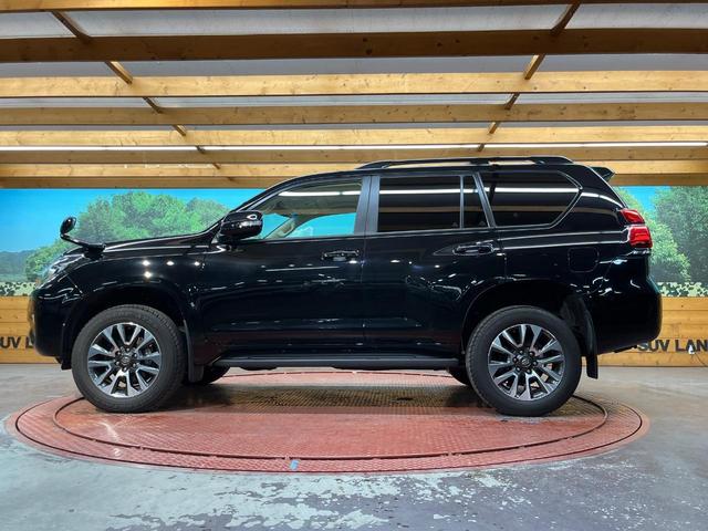 ランドクルーザープラド TX Lパッケージ 4WD 7人乗り サンルーフ 9型BIGX バックカメラ ベージュ革シート ルーフレール 純正19インチアルミ ETC 禁煙車 LEDヘッド オートライト クリアランスソナー レーダークルーズ(28枚目)