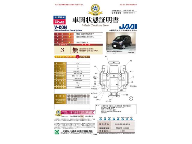 車両状態評価書