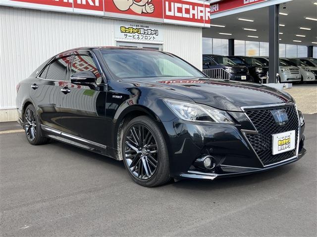 クラウンハイブリッド アスリートS ブラックスタイル 純正ナビ バックカメラ フルセグTV ドライブレコーダー シートヒーター D席N席側パワーシート ETC クルーズコントロール LEDヘッドライト 純正フロアマット ドアバイザー  コーナーセンサー(3枚目)