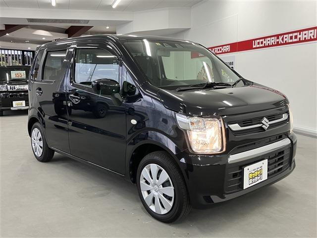 ワゴンＲ ＦＸ　５速ＭＴ　登録時走行距離４１８４ＫＭ　シートヒーター　衝突軽減ブレーキ　コーナーセンサー　レーンキープアシスト　スマートキー　プッシュスタート　電動格納ミラー　オートライト　ヘッドライトレベライザー（3枚目）
