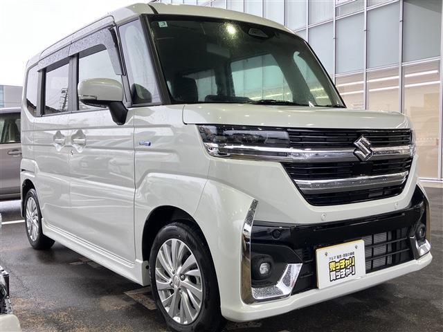 スペーシアカスタム ハイブリッドＧＳ　４ＷＤ★ハイブリッド★片側電動スライドドア★純正アルミホイール★パワーウィンドウ★フォグランプ★シートヒーター★ＬＥＤ（3枚目）