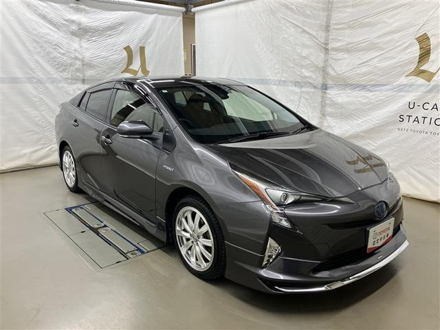 プリウス S 4WD フルセグ メモリーナビ DVD再生 ミュージックプレイヤー接続可 バックカメラ 衝突被害軽減システム ETC LEDヘッドランプ ワンオーナー フルエアロ(6枚目)