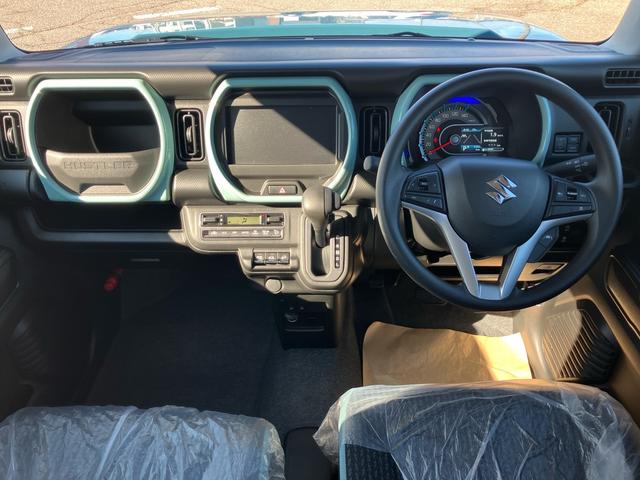 ハスラー ハイブリッドG 4WD DAMDカラビナ 届出済未使用車 スマートキー プッシュスタート 衝突被害軽減システム アイドリングストップ オートエアコン 電動格納ミラー(10枚目)