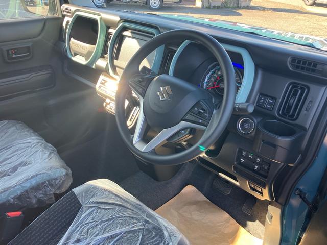 ハスラー ハイブリッドG 4WD DAMDカラビナ 届出済未使用車 スマートキー プッシュスタート 衝突被害軽減システム アイドリングストップ オートエアコン 電動格納ミラー(11枚目)