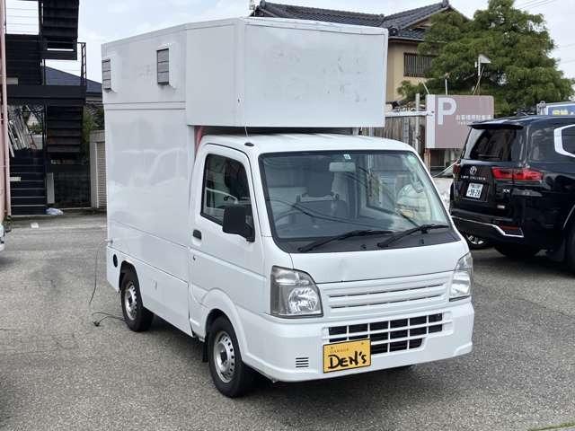 キャリイトラック 　加工車　キッチンカー　８ナンバー普通車登録　内装オールステンレス　給排水タンク　シンク　ＥＴＣ　エアコン　パワステ　パワーウインドウ　キーレスエントリー（3枚目）