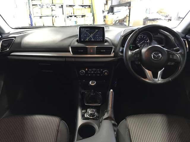 アクセラスポーツ 1.5 15S ツーリング 盗難防止装置付 アドバンスドキー アルミ ACC ETC付 メモリーナビ アイドリング ナビTV キーフリー ABS オートエアコン 横滑り防止機能 エアバック 助手席エアバッグ イモビライザー(3枚目)