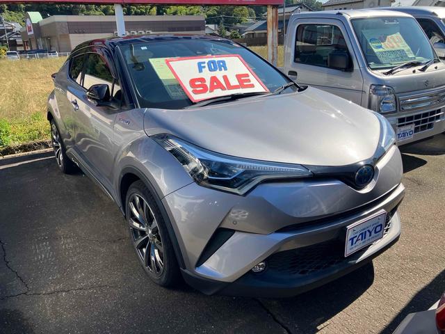 C-HR G ETC バックカメラ クリアランスソナー オートクルーズコントロール レーンアシスト 衝突被害軽減システム TV オートマチックハイビーム オートライト LEDヘッドランプ 社外19インチAW(15枚目)
