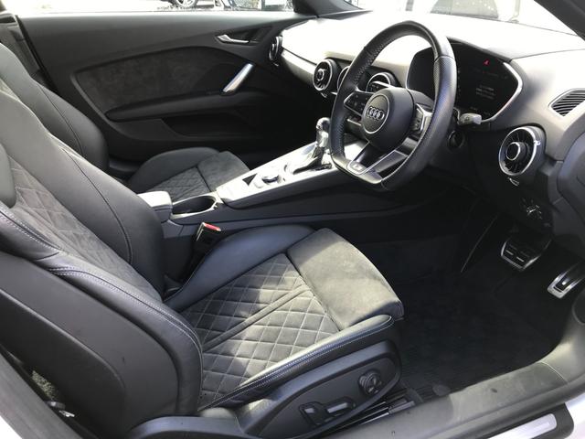 TTクーペ 40TFSI Sラインパッケージ ナビTV Bカメラ マトリクスLED ハーフレザーパワーシート バーチャルコックピット オートクルーズ ブラインドスポットM クリアランスソナー 18AW スマートキー2個(14枚目)
