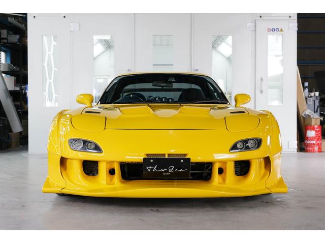 RX-7 タイプRB Sパッケージ RE雨宮ワイドボディキットカスタム BBSアルミ 車高調 追加メーター momoステアリング イエロー全塗装塗替え(2枚目)