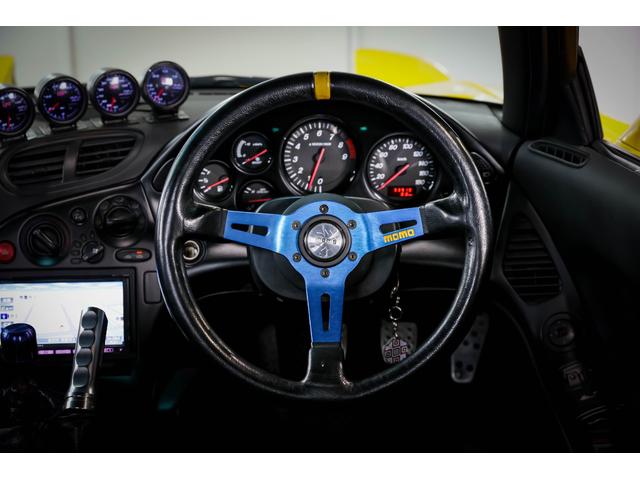 RX-7 タイプRB Sパッケージ RE雨宮ワイドボディキットカスタム BBSアルミ 車高調 追加メーター momoステアリング イエロー全塗装塗替え(16枚目)