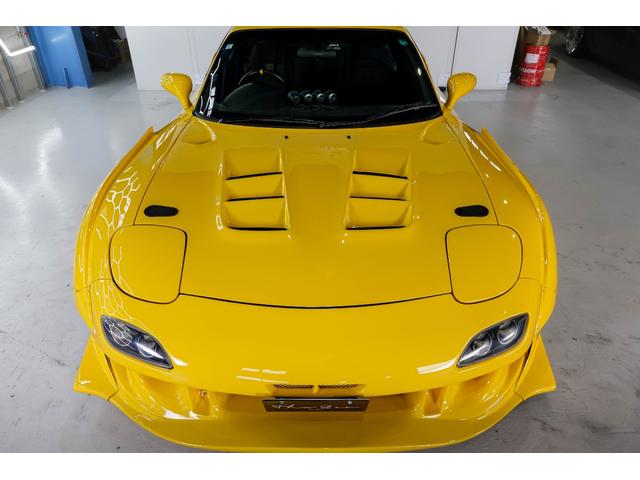 RX-7 タイプRB Sパッケージ RE雨宮ワイドボディキットカスタム BBSアルミ 車高調 追加メーター momoステアリング イエロー全塗装塗替え(22枚目)