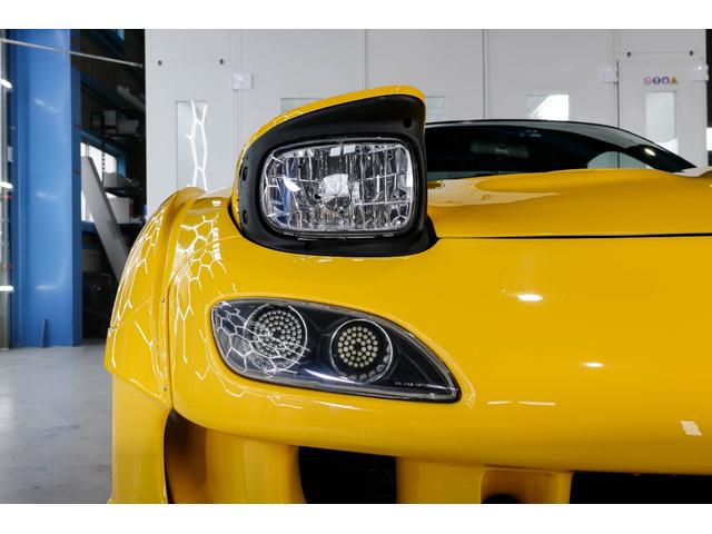 RX-7 タイプRB Sパッケージ RE雨宮ワイドボディキットカスタム BBSアルミ 車高調 追加メーター momoステアリング イエロー全塗装塗替え(27枚目)