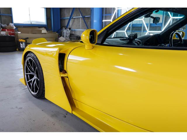 RX-7 タイプRB Sパッケージ RE雨宮ワイドボディキットカスタム BBSアルミ 車高調 追加メーター momoステアリング イエロー全塗装塗替え(30枚目)