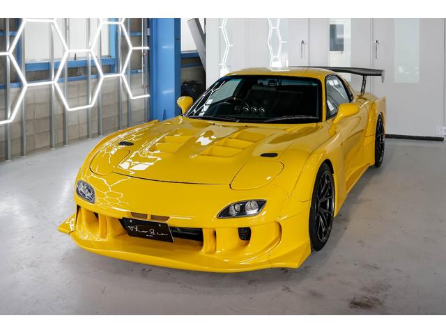RX-7 タイプRB Sパッケージ RE雨宮ワイドボディキットカスタム BBSアルミ 車高調 追加メーター momoステアリング イエロー全塗装塗替え(61枚目)