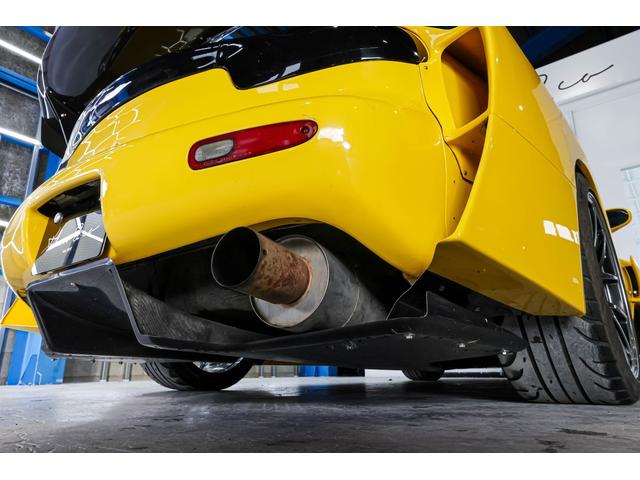 RX-7 タイプRB Sパッケージ RE雨宮ワイドボディキットカスタム BBSアルミ 車高調 追加メーター momoステアリング イエロー全塗装塗替え(66枚目)