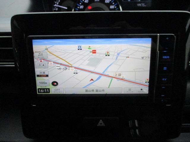 ハイブリッドX 禁煙車 衝突軽減 地デジSDナビ Bluetooth DVD再生 バックカメラ LEDライト フォグ オートライト シートヒーター コーナーセンサー スマートキー アイドリング ETC 純正アルミ(4枚目)