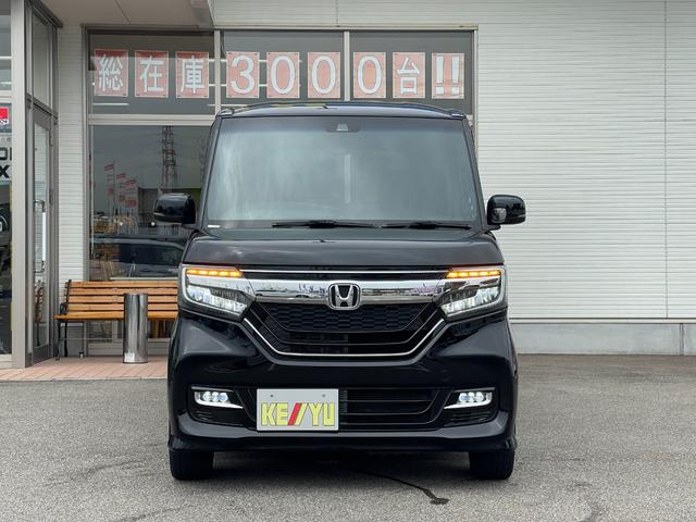 Ｎ－ＢＯＸカスタム Ｇ・Ｌターボホンダセンシング【三重仕入】【衝突軽減】【禁煙】　【車線逸脱警報】【純正８型ＳＤナビ／地デジ／ＢＴ接続／バックカメラ】【追従クルコン】【両側電動ドア】【ＬＥＤオートライト】ヒータ付ハーフレザー　ＥＴＣ　コーナーセンサ－　パドルシフト　オートＡ／Ｃ（44枚目）