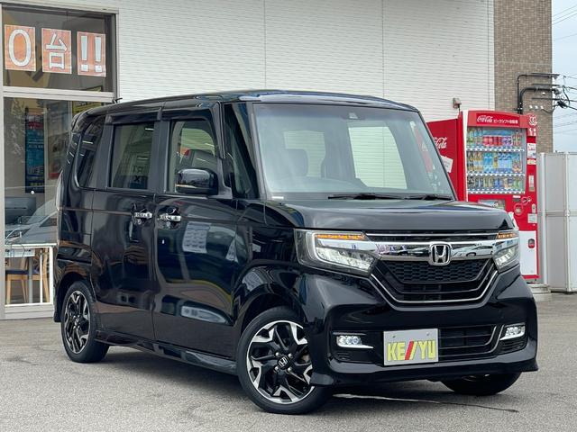 Ｎ－ＢＯＸカスタム Ｇ・Ｌターボホンダセンシング【三重仕入】【衝突軽減】【禁煙】　【車線逸脱警報】【純正８型ＳＤナビ／地デジ／ＢＴ接続／バックカメラ】【追従クルコン】【両側電動ドア】【ＬＥＤオートライト】ヒータ付ハーフレザー　ＥＴＣ　コーナーセンサ－　パドルシフト　オートＡ／Ｃ（48枚目）