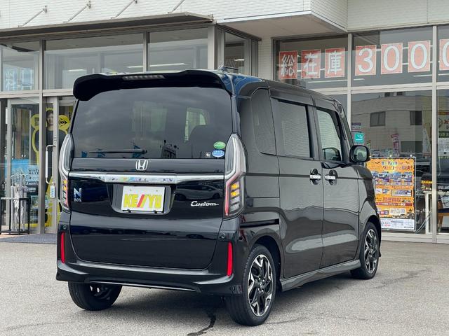 Ｎ－ＢＯＸカスタム Ｇ・Ｌターボホンダセンシング【三重仕入】【衝突軽減】【禁煙】　【車線逸脱警報】【純正８型ＳＤナビ／地デジ／ＢＴ接続／バックカメラ】【追従クルコン】【両側電動ドア】【ＬＥＤオートライト】ヒータ付ハーフレザー　ＥＴＣ　コーナーセンサ－　パドルシフト　オートＡ／Ｃ（50枚目）