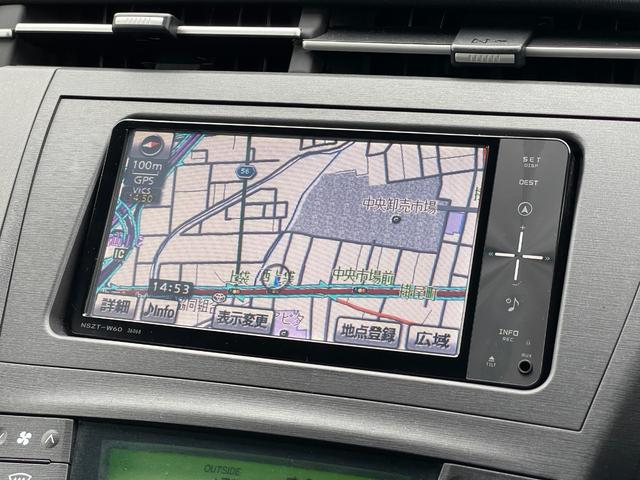 プリウス Ｓ【タイミングチェーン】【スマートキー＆プッシュスタート】　【禁煙車】【純正ＳＤナビ／ワンセグ／ＢＴ接続／ＭＳＶ／バックカメラ】【フォグランプ＆オートライト】【ＥＴＣ】【オートＡ／Ｃ】【電格ミラー】【ミラーウインカー】【取説＆保証書】【スペアキー有】（7枚目）