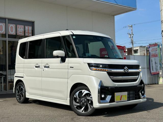 スペーシアカスタム ハイブリッドXSターボ【4WD】【届出済未使用車】衝突軽減 【車線逸脱警報】【純正9型メモリーナビ/地デジ/BT接続/全方位カメラ】【追従クルコン】【両側電動ドア】【LEDオートライト】ヒータ付ハーフレザー 電動パーキング HUD コーナーセンサ- 後席送風機(17枚目)